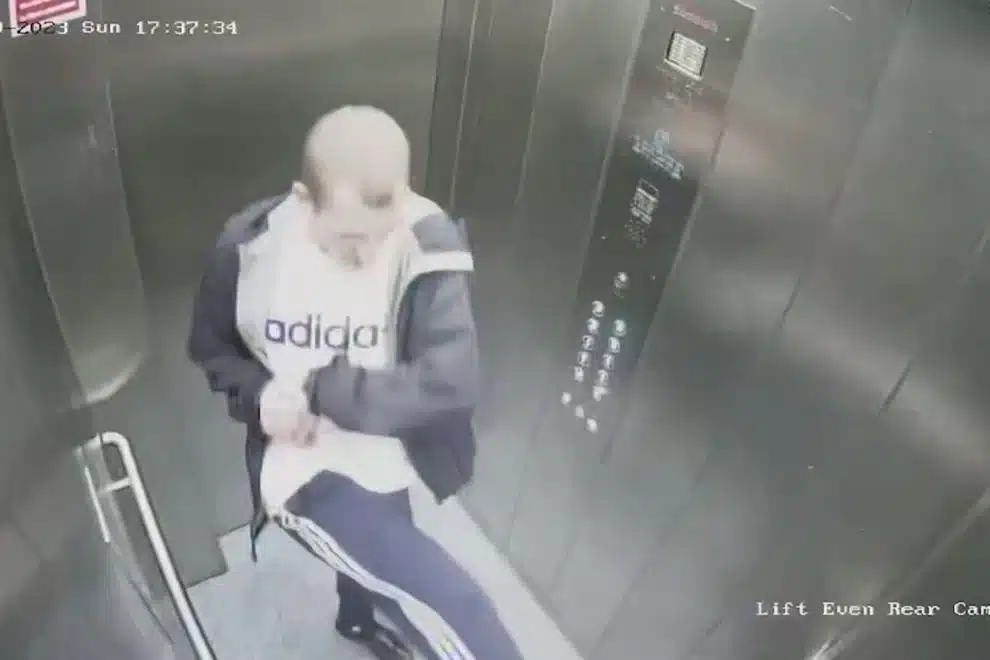 Man Abusing Dog In The Elevator