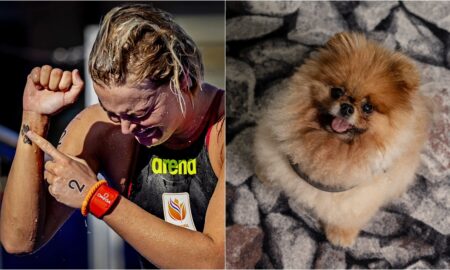 Dutch Swimmer Sharon Van Rouwendaal And Her Late Dog Rio