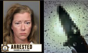 woman arrested for injuring and dumping dog in trash can