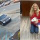 abandoned dog who ran into oncoming traffic finds forever home